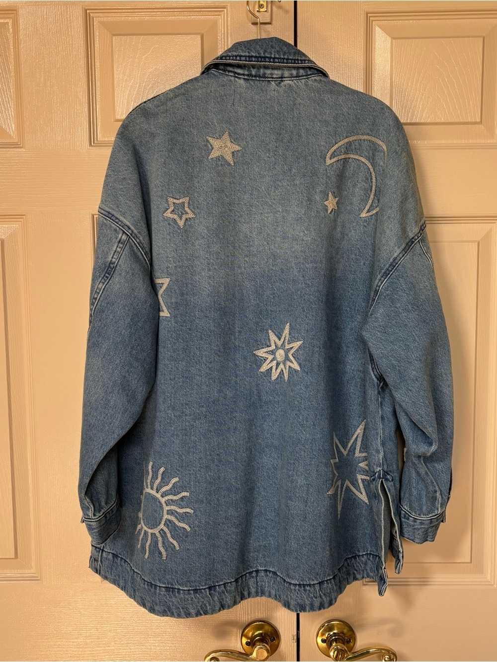 Free People Madison City Jacket Celestial Embroidered Size S - Picture 3 of 5